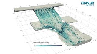 Modeling of a Labyrinth Weir including Air Entrainment | FLOW-3D HYDRO
