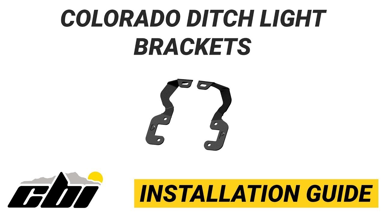 Chevy Colorado Ditch Light Brackets