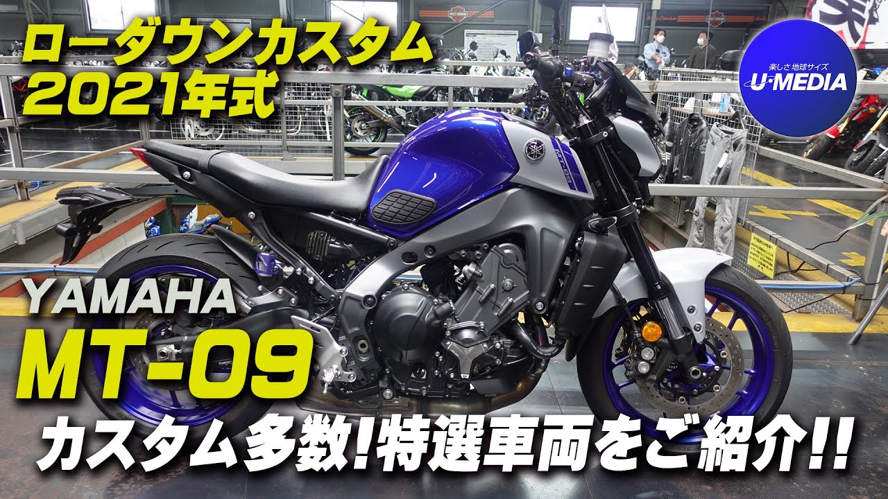 YAMAHA「2021 MT-09」前後ローダウン、スクリーン、エンジンガード等 