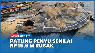 Viral Patung Penyu Sukabumi Senilai Rp 15,6 M Rusak dalam 6 Bulan, Ternyata Terbuat dari Kardus