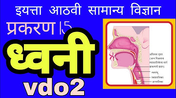 इयत्ता आठवी |विषय सामान्य विज्ञान |प्रकरण 15| ध्वनी|vd2 |iyatta 8 vi |science dhwani |Sound