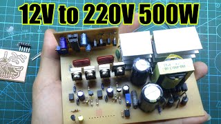 12V to 220V 500W use pulse transformer | utsource