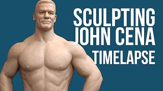 John Cena | Life size Sculpture in Clay | Step-by-Step Timelapse