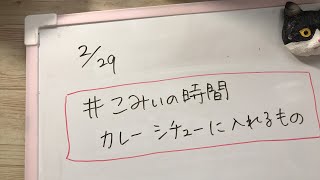 #こみぃの時間カレーシチューに入れるもの