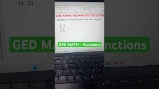 GED MATH - Functions #ged #asvab2026 #teas #maths #asvab