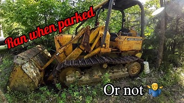 Will it start, ran when parked… maybe or? John Deere 450C track loader rescue mission from the woods