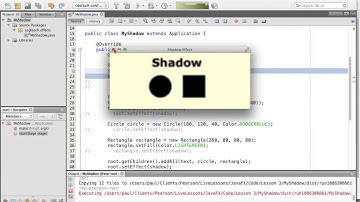 Use Shadow, DropShadow, and InnerShadow JavaFX 3.1