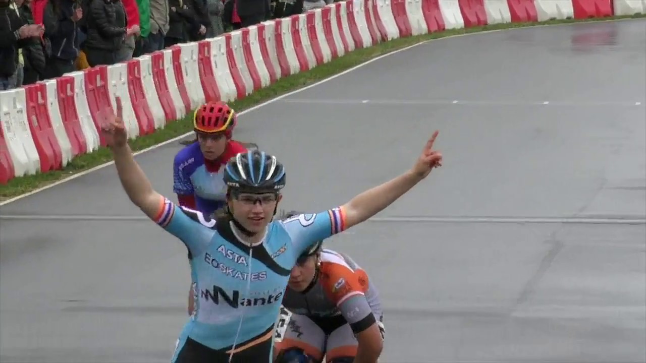 Championnat de France Route Roller Course 2018 | Final 1 Lap Cadetes ladies - YouTube