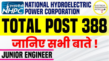 NHPC Recruitment Junior Engineer Electrical 2023 | Civil Mechanical Electronics Diploma ITI JE