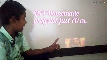 Projector using a smartphone. Just Rs 70. DIY mobile projector