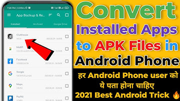 Get APK File From Installed App In Android | Extract APK Files from Installed Application in Android