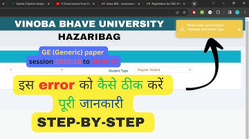 Please Enter correct Course,Semester and student type Problem  Solution for GE paper session 2015-19