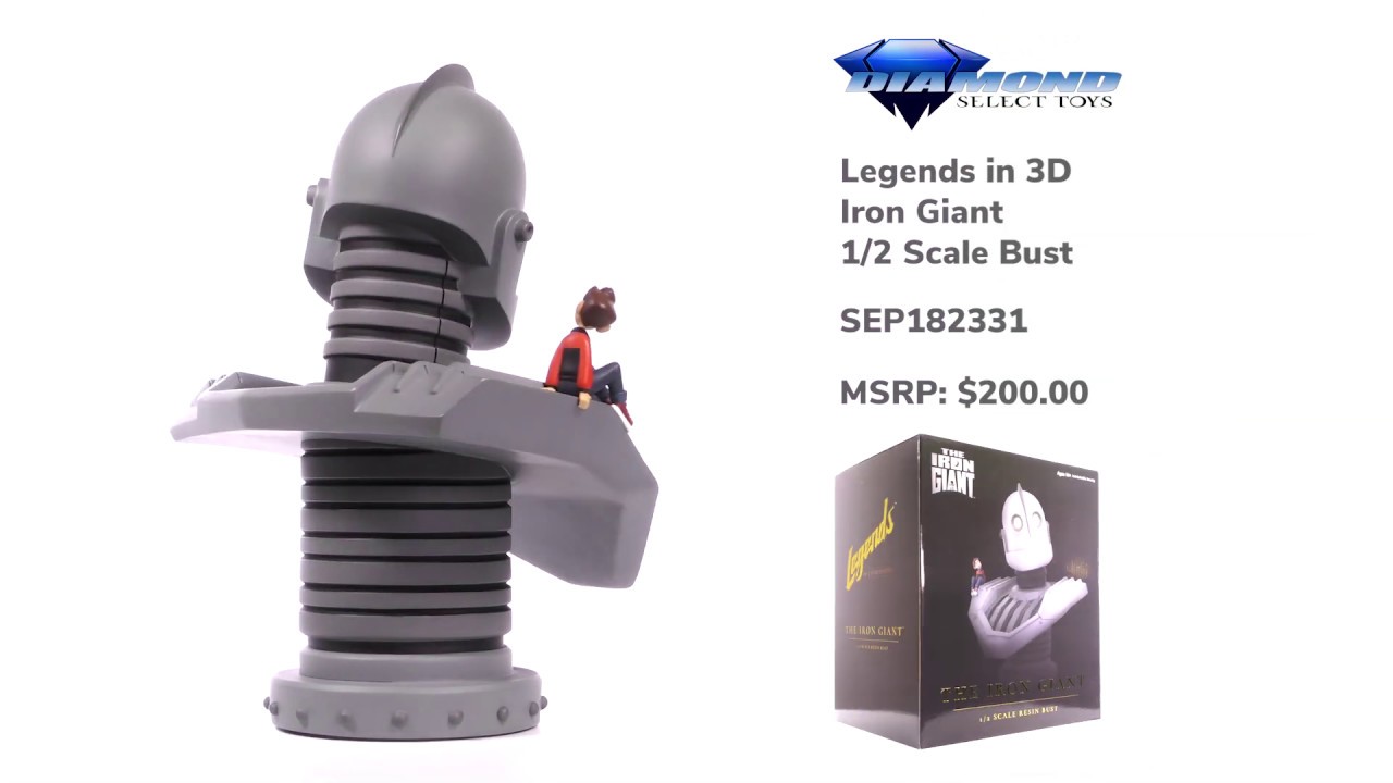 Legends in 3D Iron Giant Half-Scale Bust Unboxing + 360