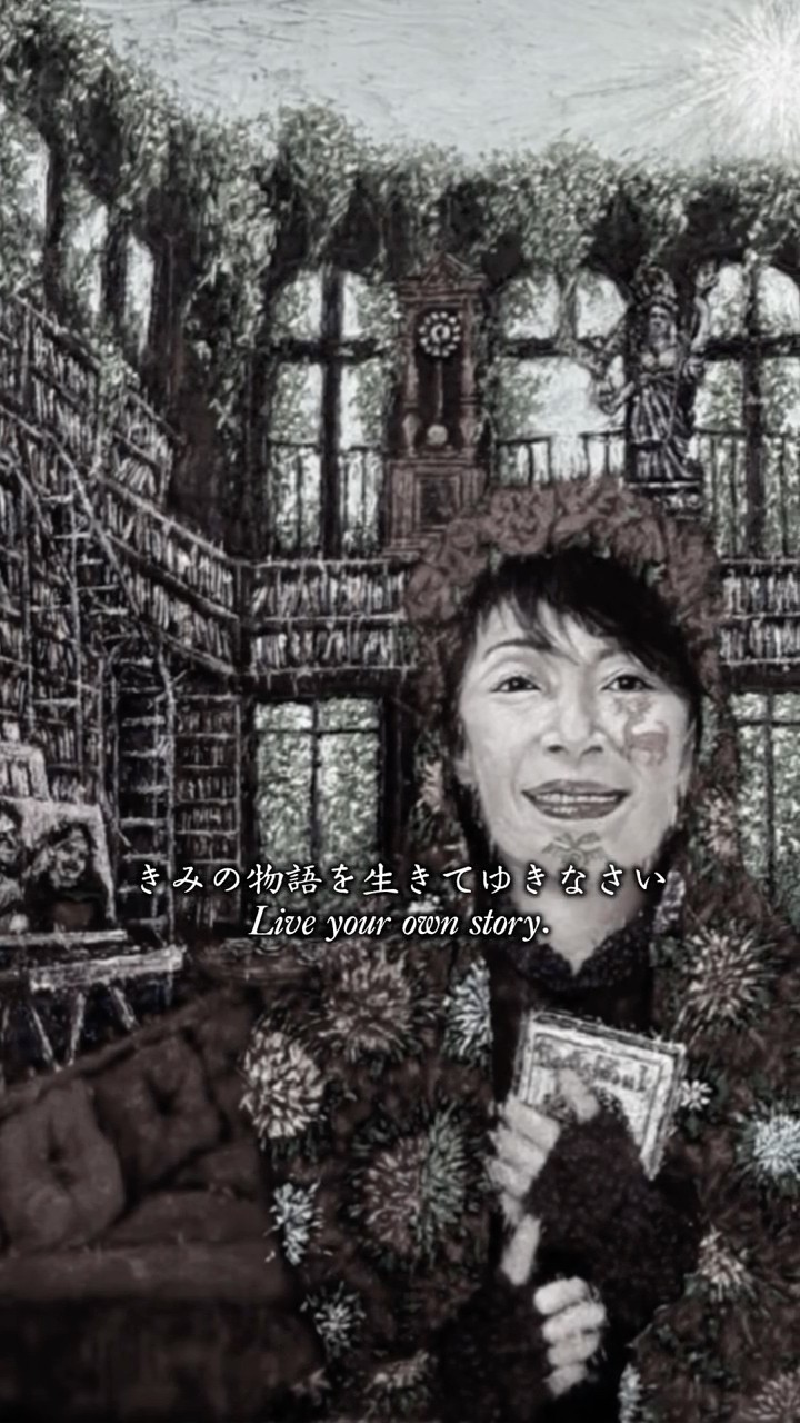 🎸歌「魂の本」🎨絵 「ハロウィン肖像画V-41」by AKIRA #杉山明#jpop