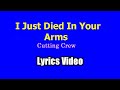 I Just Died In Your Arms (Lyrics Video) - Cutting Crew