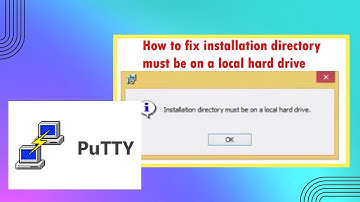 Silent Installation of PuTTY: Installation directory must be on a local hard drive