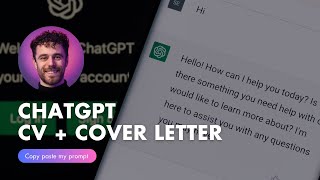 Write the perfect cover letter + CV, using ChatGPT by Ruben Hassid 6,841 views 9 months ago 4 minutes, 59 seconds