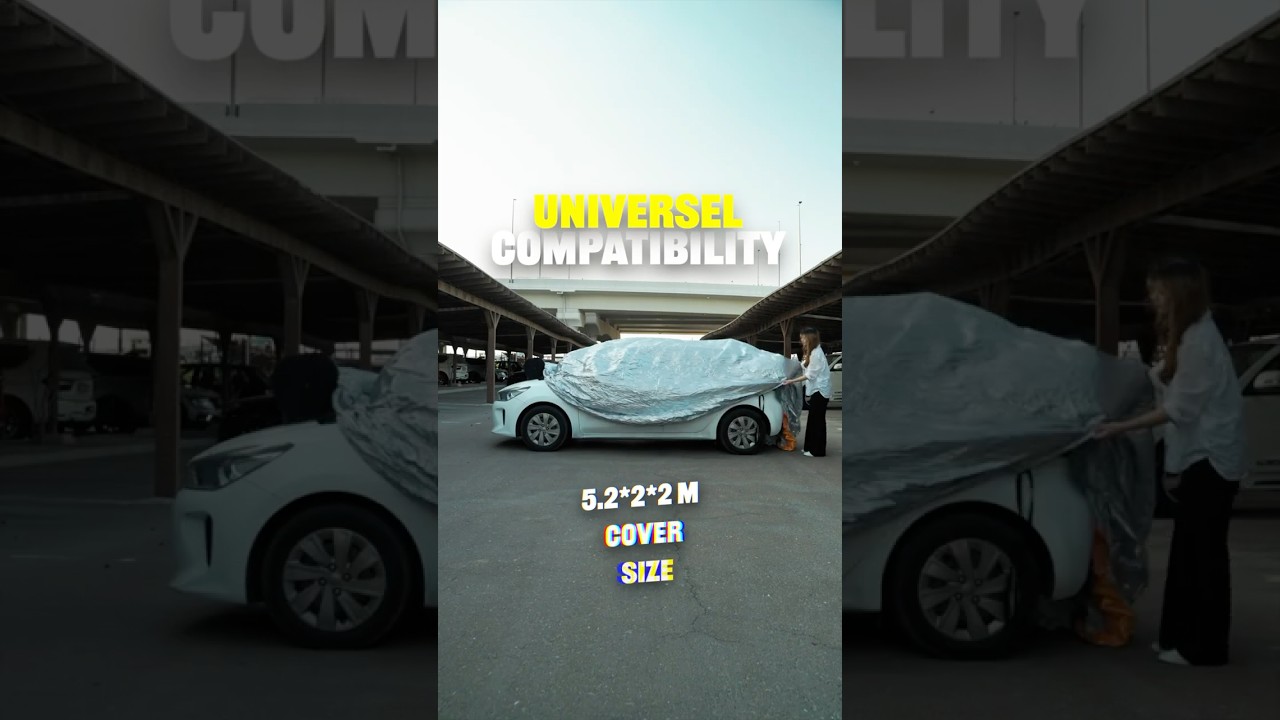 Green Lion Auto Retractable Car Cover With Remote Control - Black