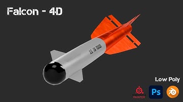Easy 3D Modeling for Beginners! (Falcon-4D Missile Timelapse)