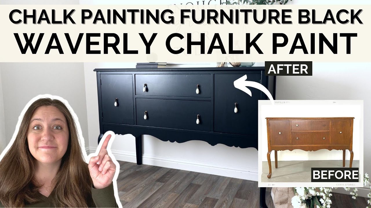 Chalk Painting Furniture Black
