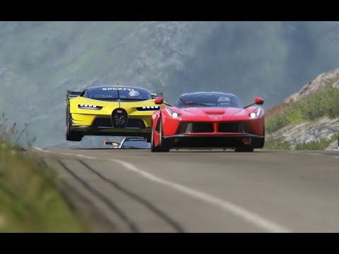 Bugatti Vision GT vs Super Cars at Highlands