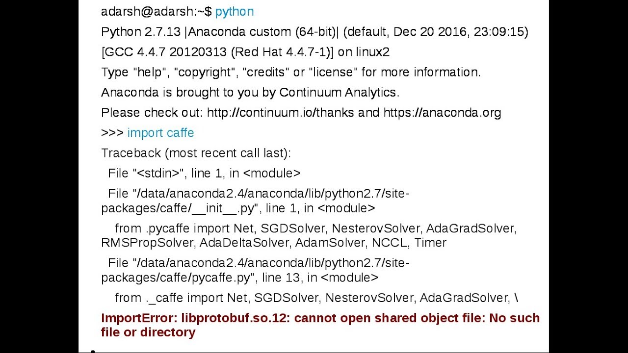 ImportError: libprotobuf.so.12: cannot open shared object file: No such file or directory - YouTube Importerror: Libprotobuf.So.12: Cannot Open Shared Object File: No Such File Or Directory - Youtube