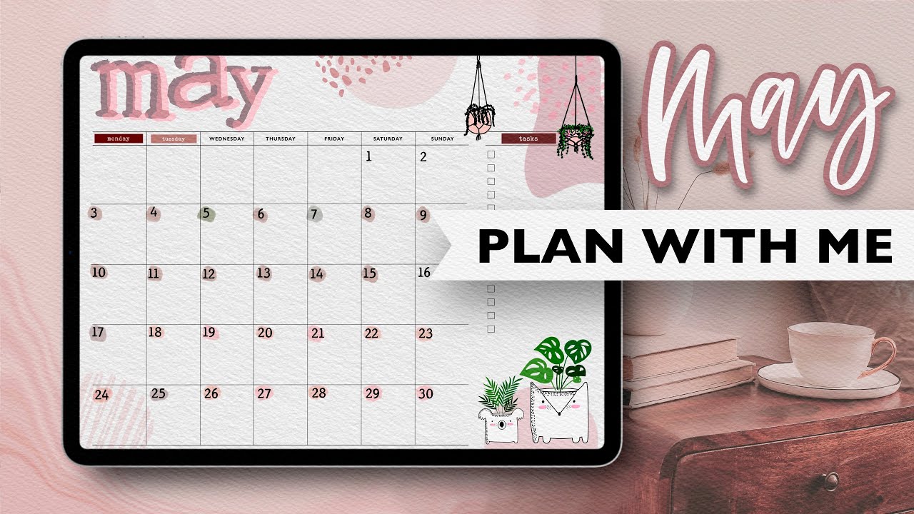 Printable May 2021 Bullet Journal (Works for Any Year)