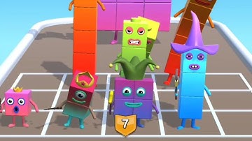 Number Cube Merge : Run n Fight 🔥🔥 Number Cube 1234567