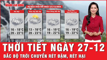 Thời tiết ngày 27-12: Bắc Bộ trời chuyển rét đậm, rét hại; Trung Bộ hứng mưa rào rải rác | Thời sự