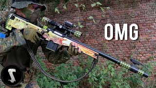 Guy Brings Airsoft AWP Dragon Lore and Destroys Everyone!