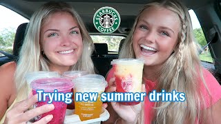Trying Starbucks Summer Drinks - 2023