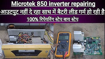 Microtek 850 inverter output problem repairing|Microtek inverter charging problem repairing