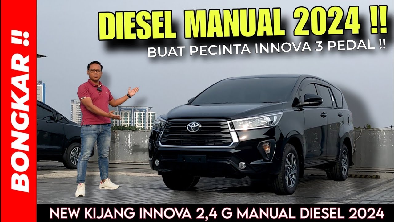 Bongkar !! TOYOTA KIJANG INNOVA REBORN 2.4 G MT DIESEL 2024 || REVIEW EXTERIOR & INTERIOR TERBARU