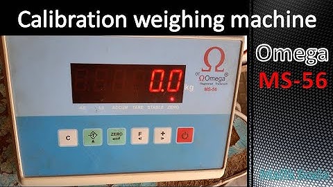 Omega MS-56 weighing machine indicator Calibration By Malik Scale