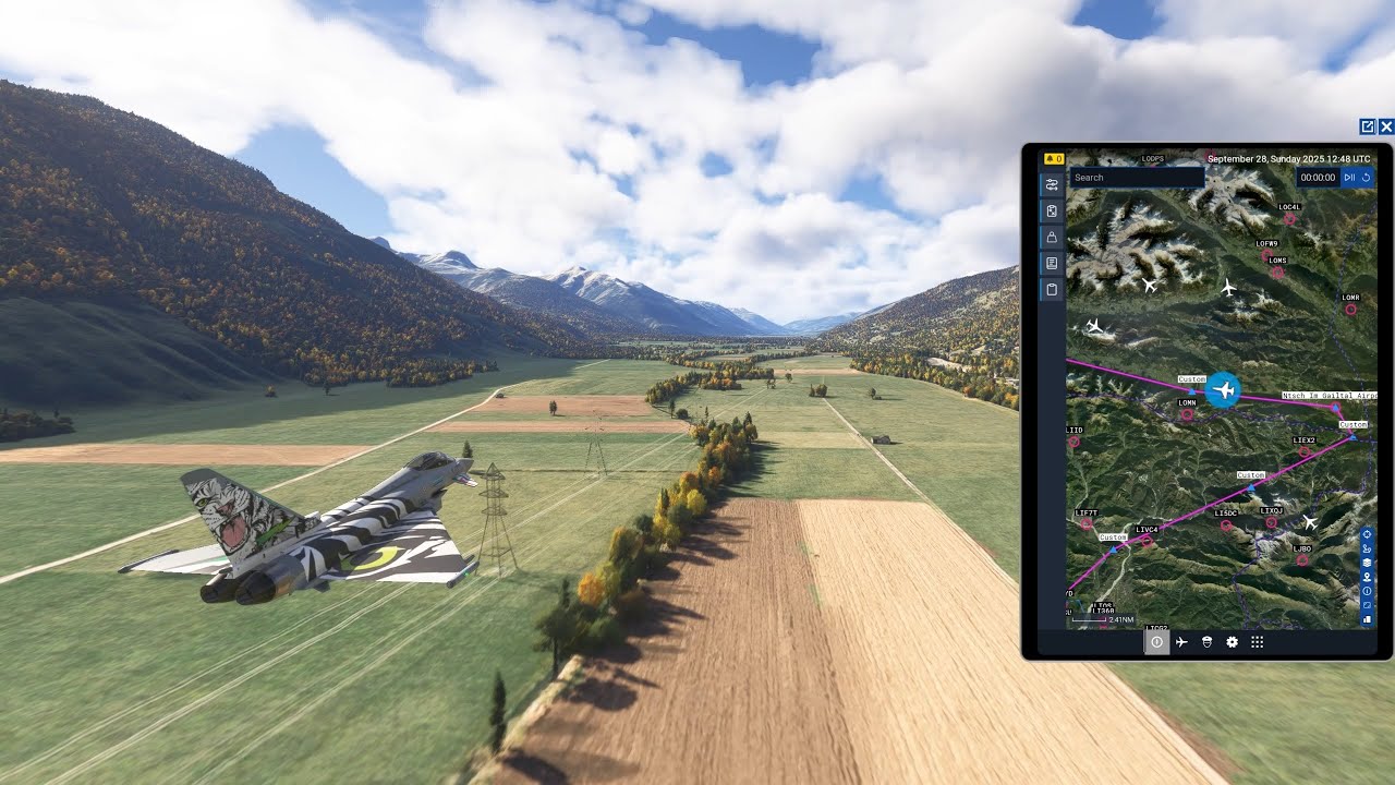 CJ Simulations Eurofighter Typhoon v0.3.2 Aviano AB Italy. Microsoft Flight Simulator 2024