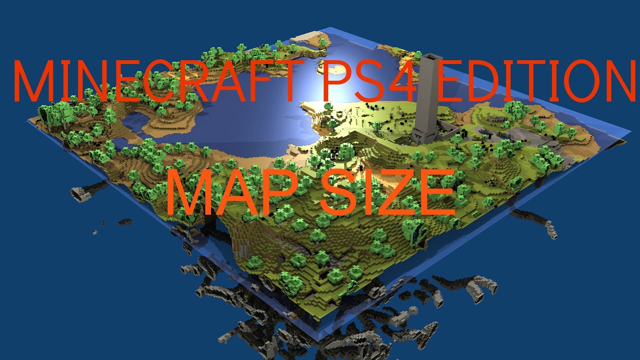 Minecraft Ps4 Map Size Youtube