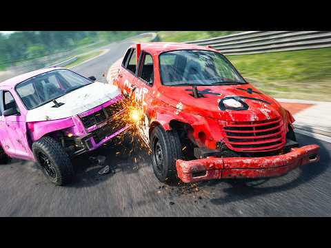 Slow Car Racing On The Best Race Track Is The Most Fun You Can Have In Beamng Drive!