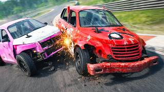 SLOW CAR Racing On The BEST Race Track Is The Most Fun You Can Have In BeamNG Drive!