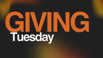 Have you heard of GivingTuesday?