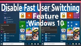 💻How to disable Windows 10's 'Fast User Switching' feature