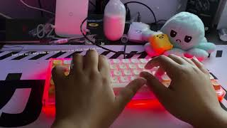 6 minutes of typing on the NEO Palette G67 (Gateron Ink Black Switches)