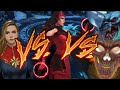 Wanda vs Captain Marvel and Ghost Rider ABX | silence season - Marvel Future Fight
