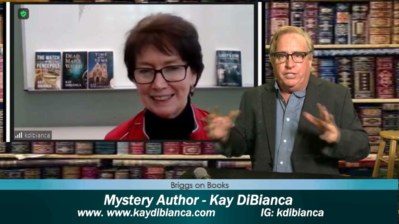 Author Kay DiBianca featured on the talk show Briggs on Books