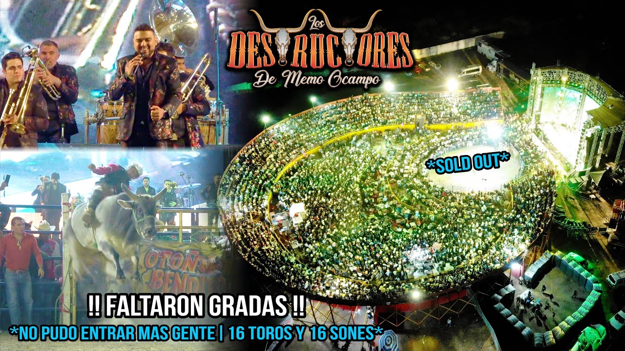 !!FALTARON GRADAS!! | NO PUDO ENTRAR MAS GENTE| 16 TOROS| Destructores Y Recodo En Jojutla Mor 2023