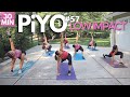 30 min piyo full body workout  no equip  cardio  strength  yoga