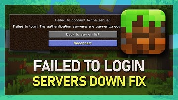 Minecraft - How To Fix Failed To Login: Authentication Servers Are Currently Down
