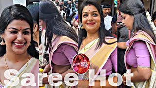 Parvathy Iyer Rose Saree Hot Serial Actress Hot Paarvathy Iyer Saree Explore Actress Uhd Editz