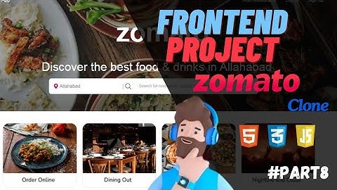 Create Zomato Clone Using HTML, CSS and JavaScript || Frontend Project For Beginners