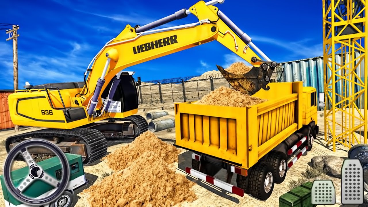 Heavy Excavator Crane 2019 - City Construction Vehicles Simulator - Android GamePlay