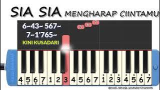 sia sia mengharap cintamu not pianika